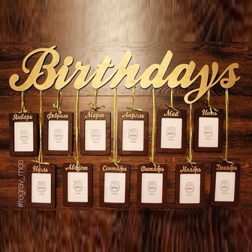 Рамка для фото Birthdays